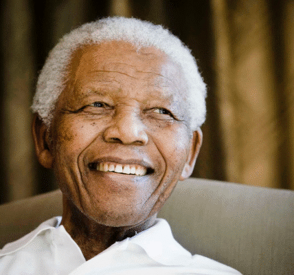 Nelson Mandela biography portrait as South Africa’s first Black president